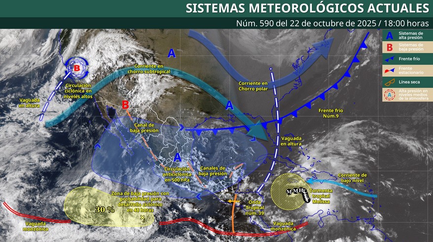 Clima noche: onda tropical y canales de baja presión provocarán lluvias intensas en estas regiones