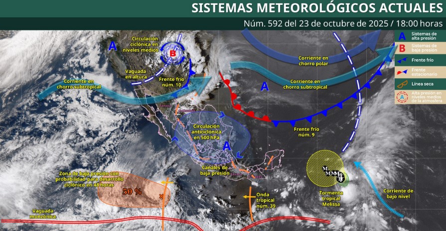 ¡El frío y las lluvias se mantienen! Checa el pronóstico del clima para la noche de este jueves