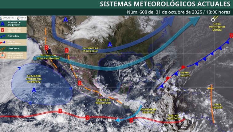¿Fría noche de Halloween? Checa las condiciones del clima para las próximas horas este 31 de octubre