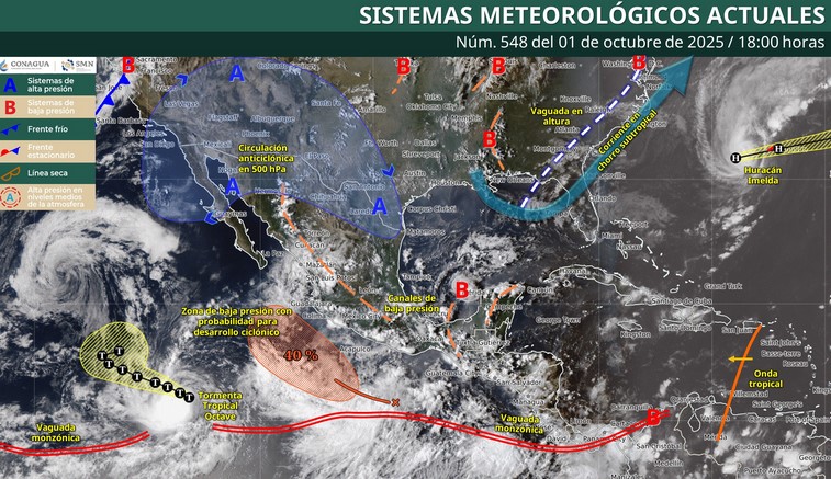 SMN anuncia pronóstico para la noche: lluvias y tormentas en distintas zonas del país