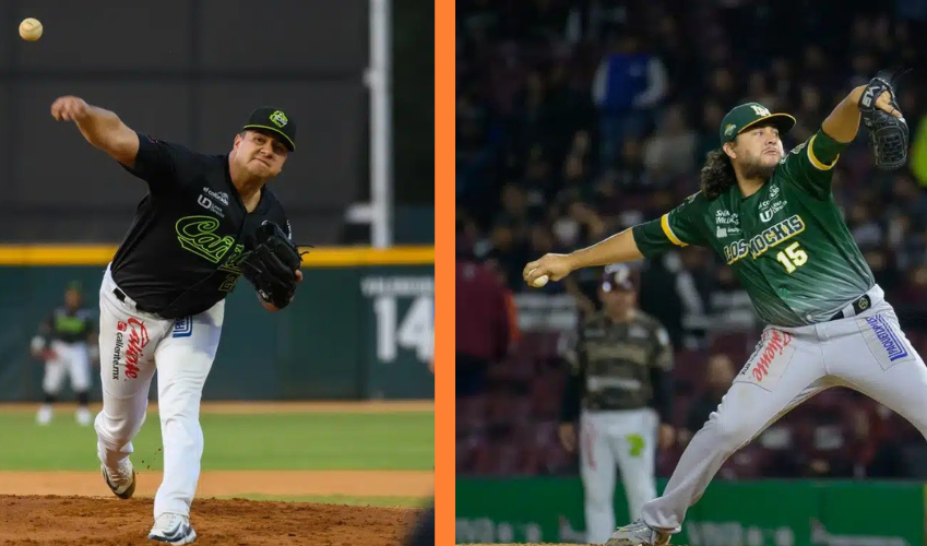 Darel Torres y Omar Araujo, lanzadores de Cañeros de Los Mochis