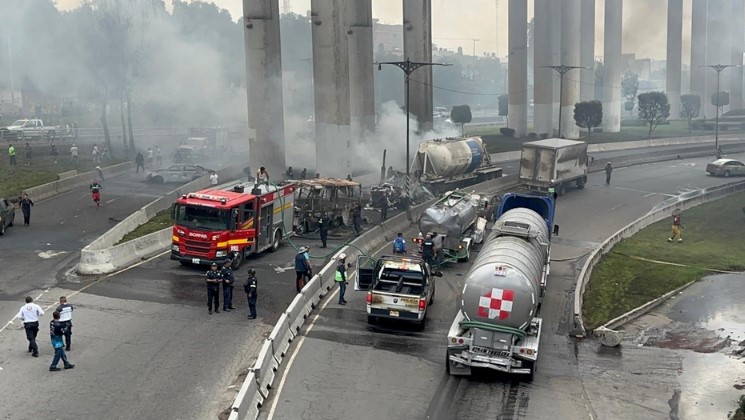Falta de pericia del conductor sería causante de la explosión de pipa en Iztapalapa: Fiscalía CDMX