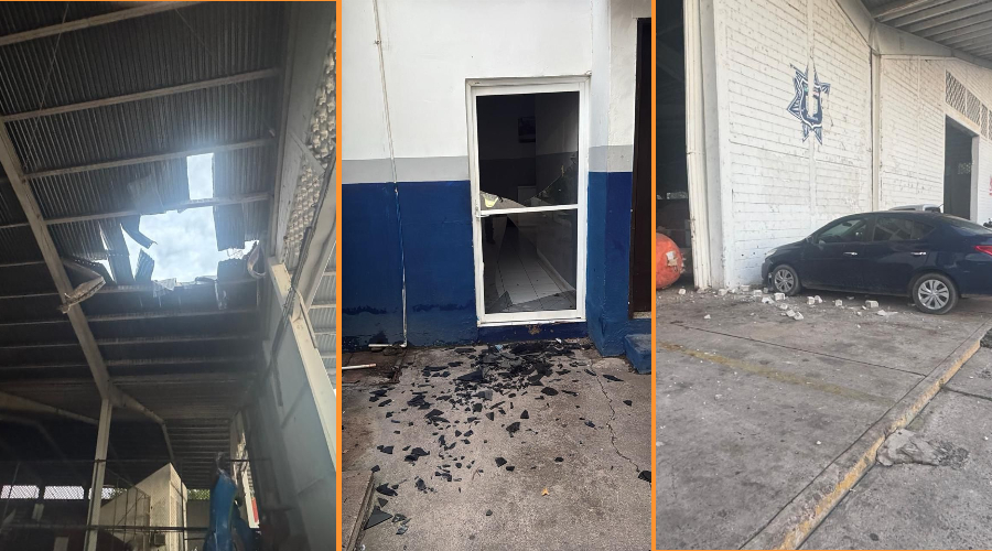 Afectaciones en Seguridad Pública en Escuinapa tras el arrojamiento de explosivos.