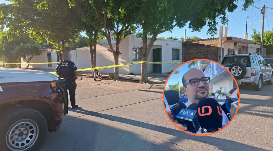 Jesús Arnoldo Serrano Castelo, vicefiscal en la zona norte, habla sobre el caso de la vivienda baleada en Los Mochis.