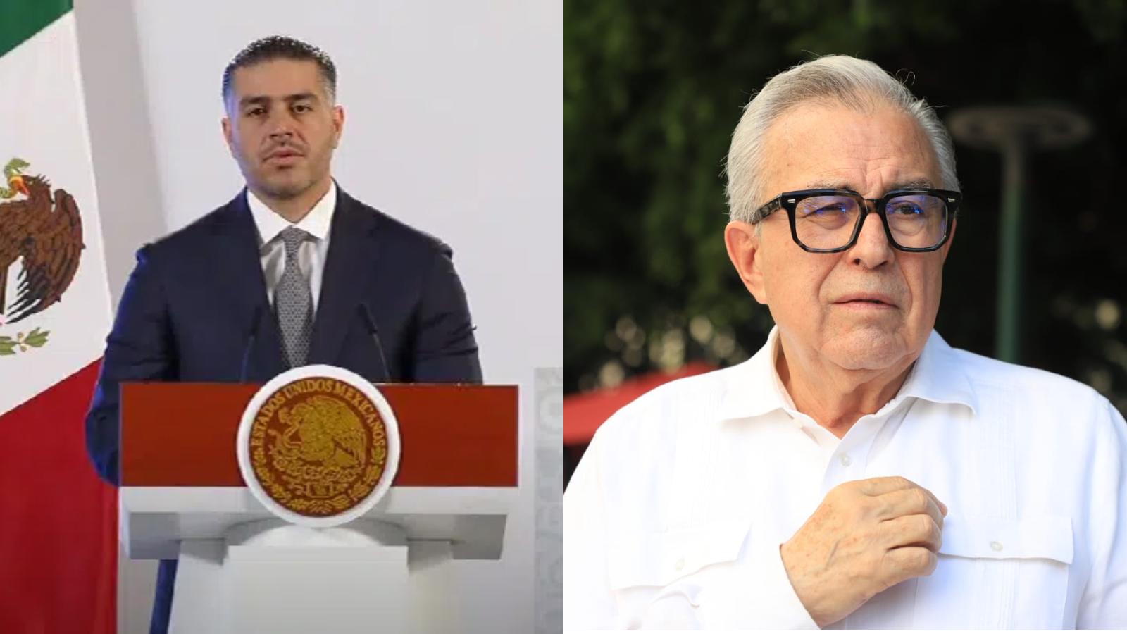 Harfuch y Rubén Rocha