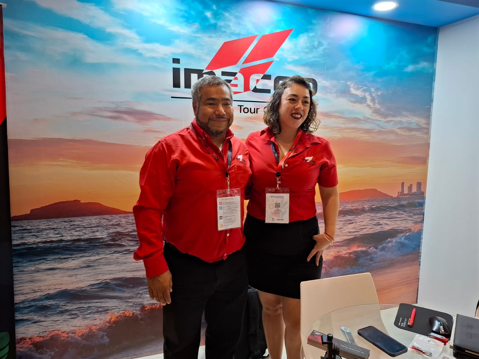 Representantes de la operadora mayorista de viajes Imacop.
