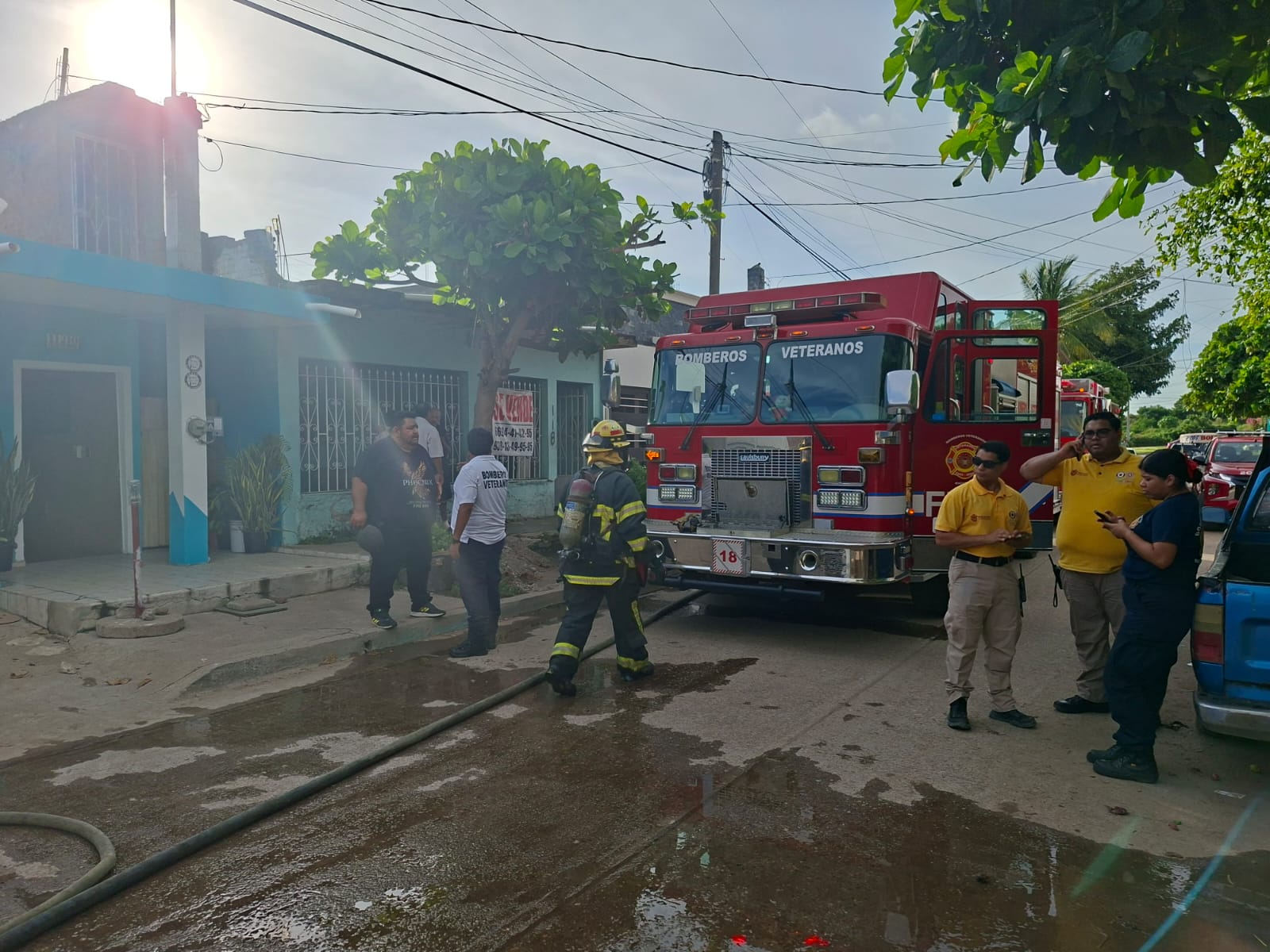 incendio en una casa habitación de la colonia Salvador Allende