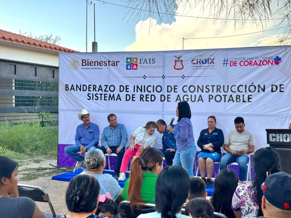 Inicia construcción de nuevo sistema de agua potable en Choix