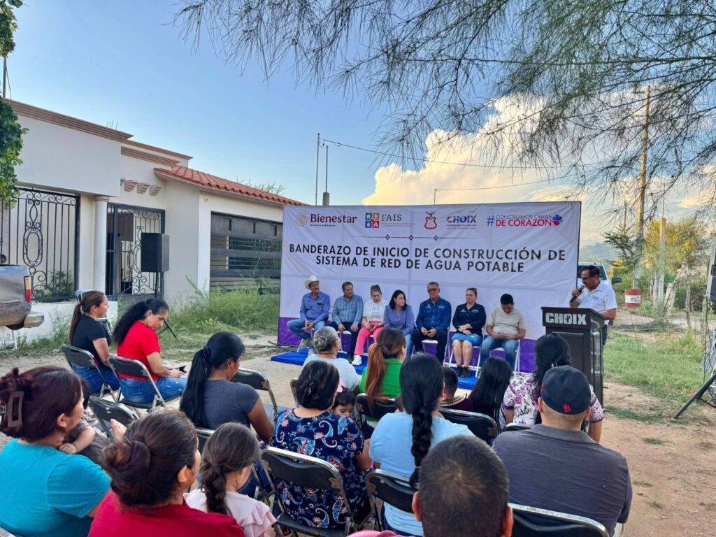 Inicia construcción de nuevo sistema de agua potable en Choix