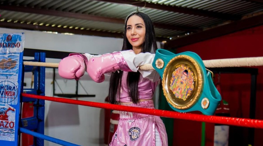 Karen Rubio, boxeadora sinaloense.