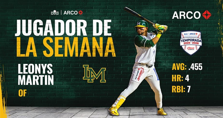 Leonys Martín fue el Jugador de la Semana