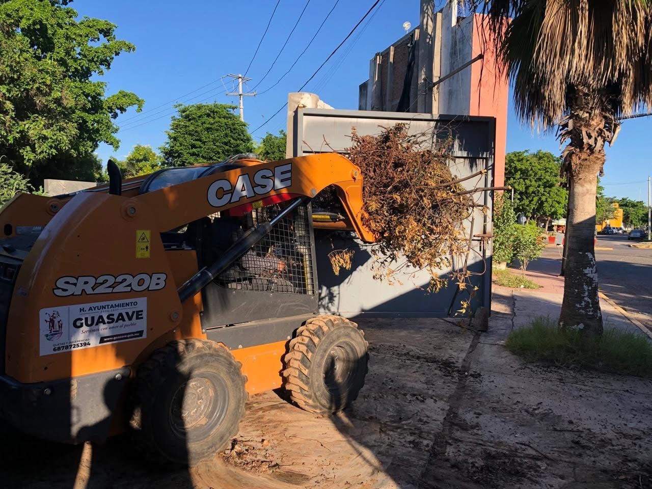 Limpieza en panteones de Guasave.