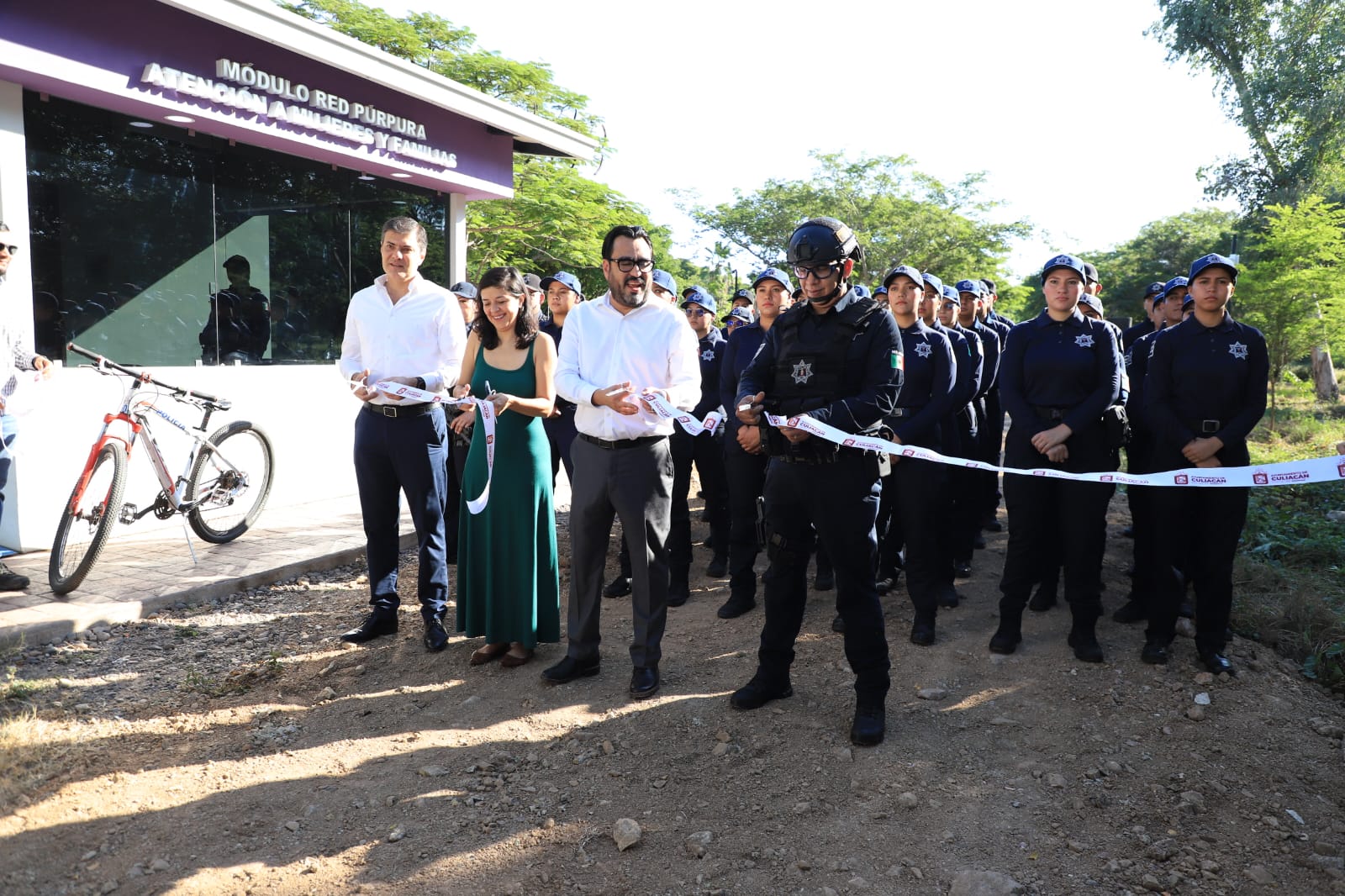 Juan de Dios Gámez inaugura el “Módulo Red Púrpura” en el Jardín Botánico Culiacán