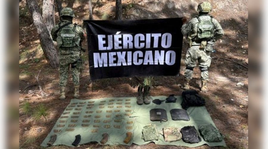 Aseguran cargadores, cartuchos, placas balísticas y equipo táctico tras operativo en Concordia