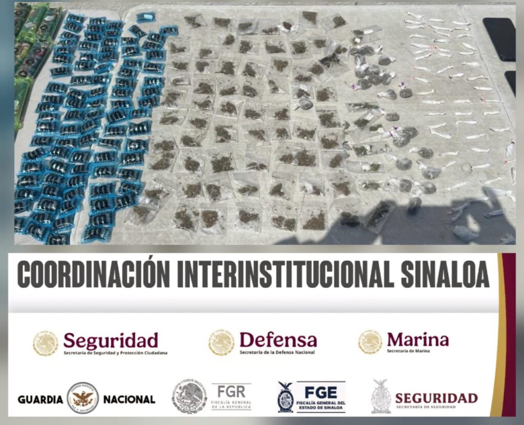 Un “cuerno de chivo”, una M4 y cientos de dosis de droga