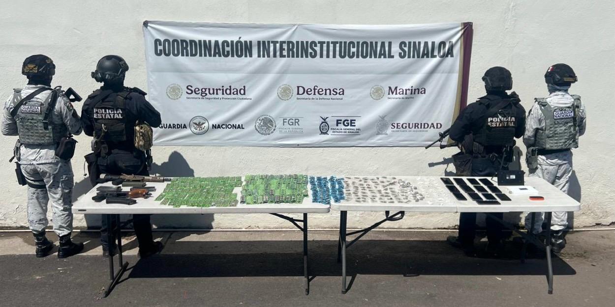 Un “cuerno de chivo”, una M4 y cientos de dosis de droga