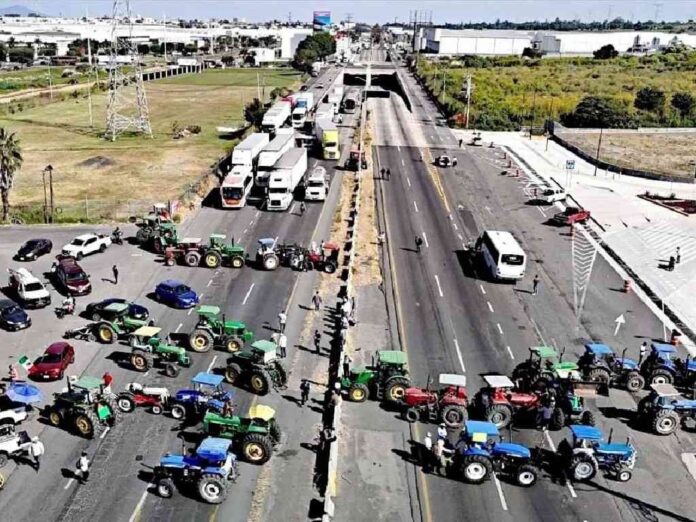 Paro de agricultores en México