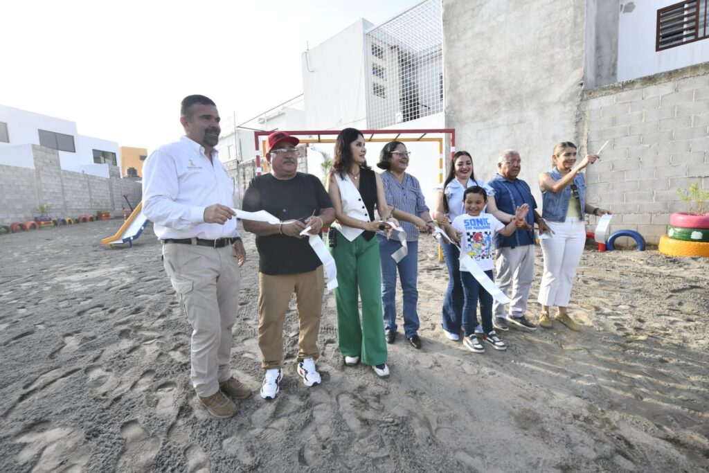 Tienen hasta juegos infantiles: estrenan parque recreativo en Jardines de la Rivera, Mazatlán