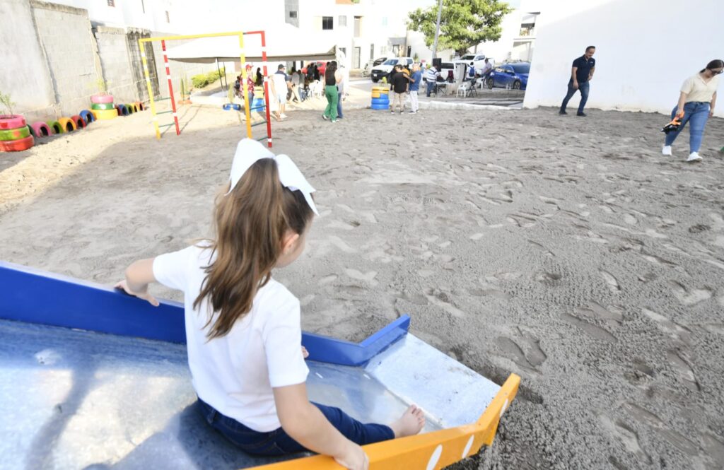 Tienen hasta juegos infantiles: estrenan parque recreativo en Jardines de la Rivera, Mazatlán