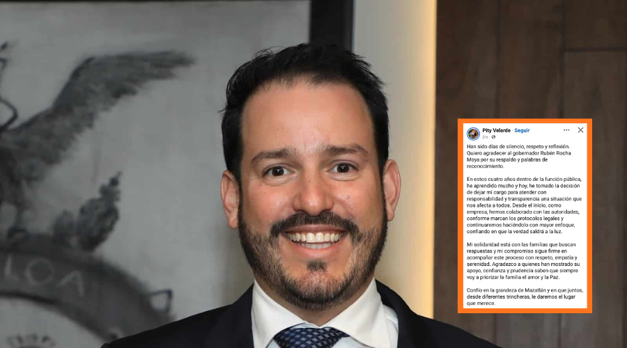 Ricardo Velarde publica mensaje tras su renuncia