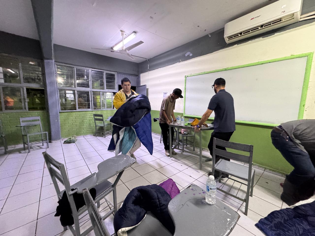 Protección Civil abre refugio temporal en Cobaes 02