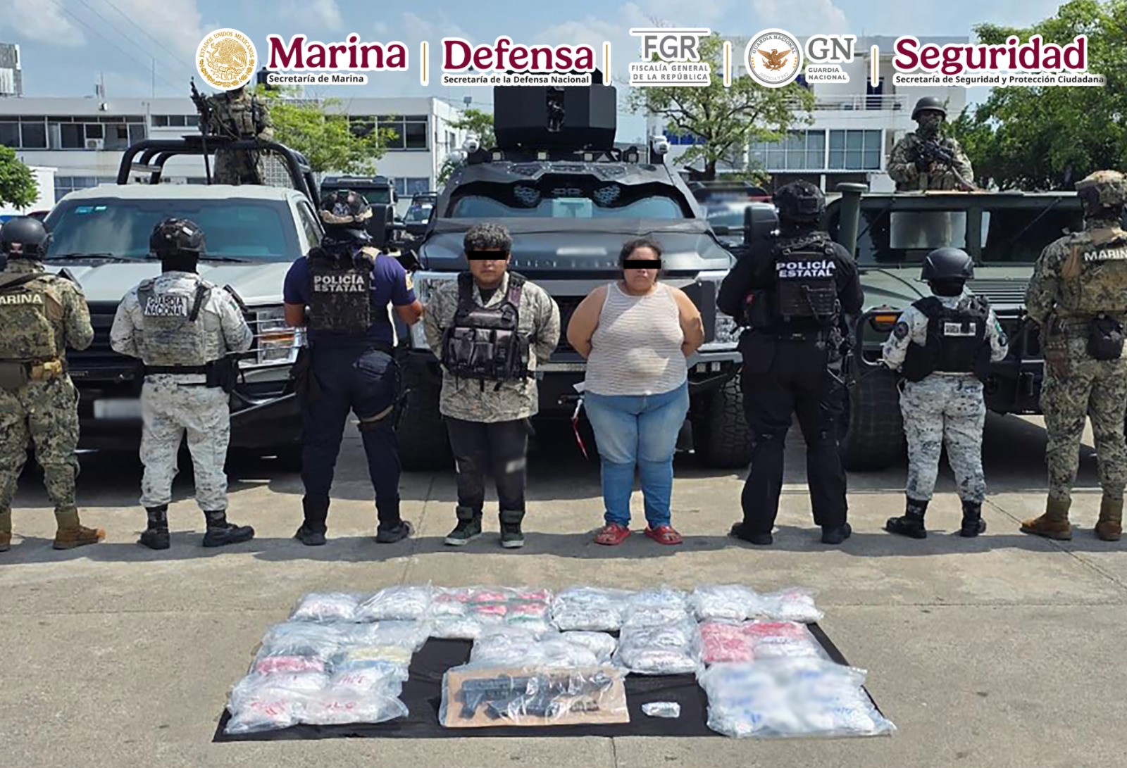 Detienen a tres presuntos integrantes de célula delictiva en Tabasco