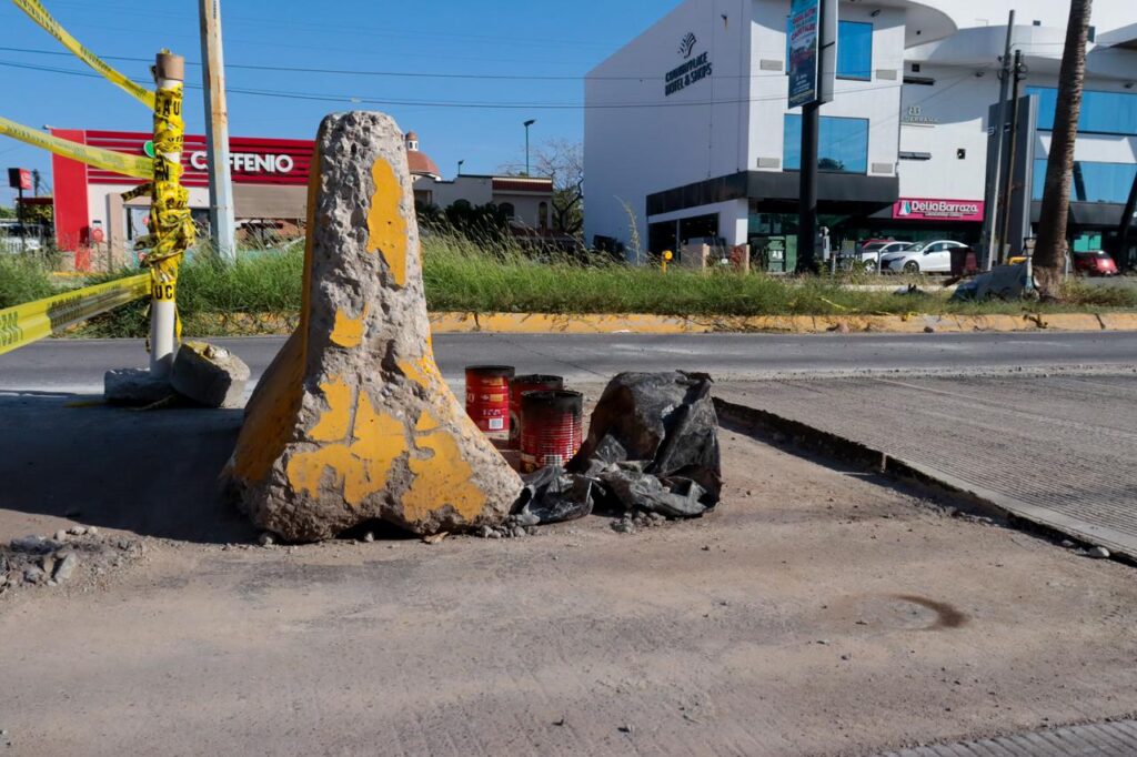 Este es el punto que va permanecer cerrado mientras el concreto da su punto, por lo que se pide tomar precauciones