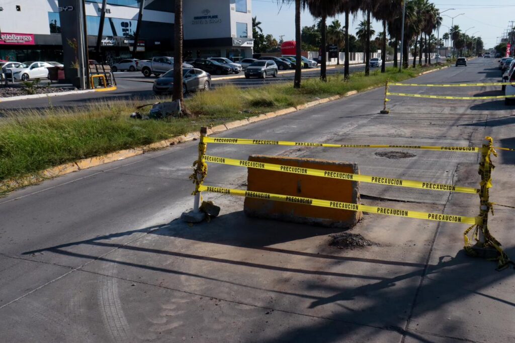 Este es el punto que va permanecer cerrado mientras el concreto da su punto, por lo que se pide tomar precauciones