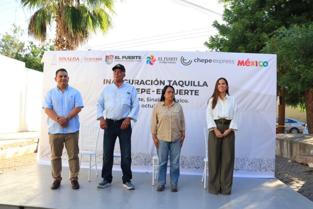 Súbete al Chepe en El Fuerte; Secretaría de Turismo inaugura taquilla