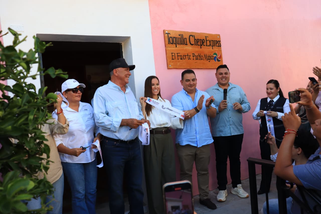 Súbete al Chepe en El Fuerte; Secretaría de Turismo inaugura taquilla