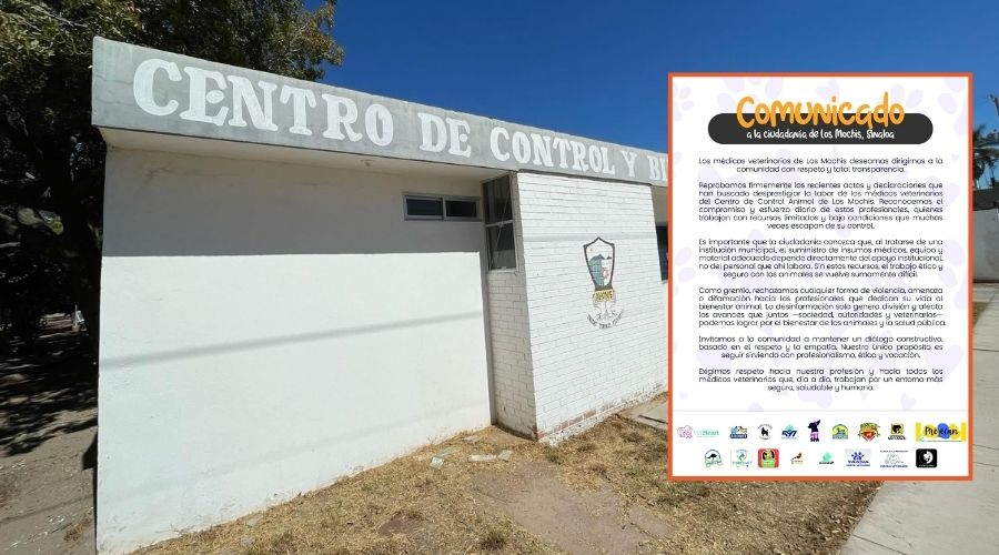 Veterinarios locales apoyan Centro de Control Animal de Los Mochis; colectivos animalistas rechazan