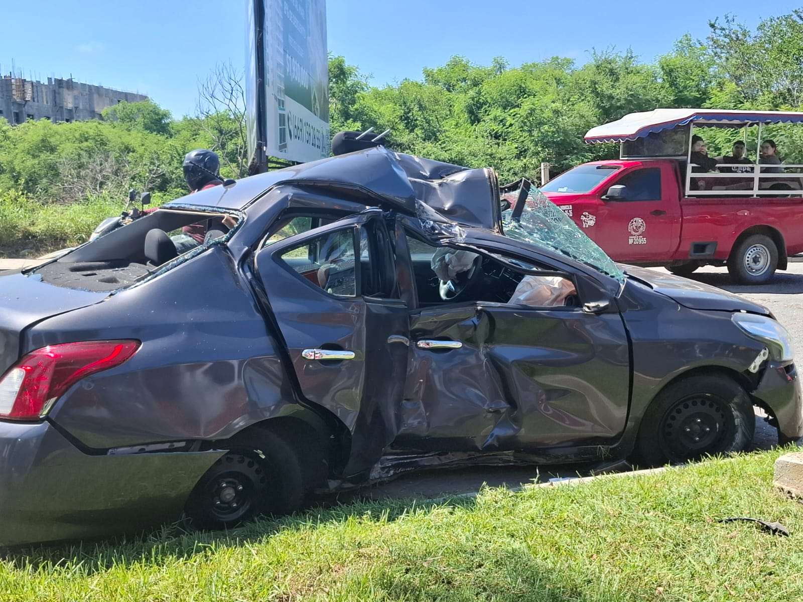 Accidente con prensado en Mazatlán