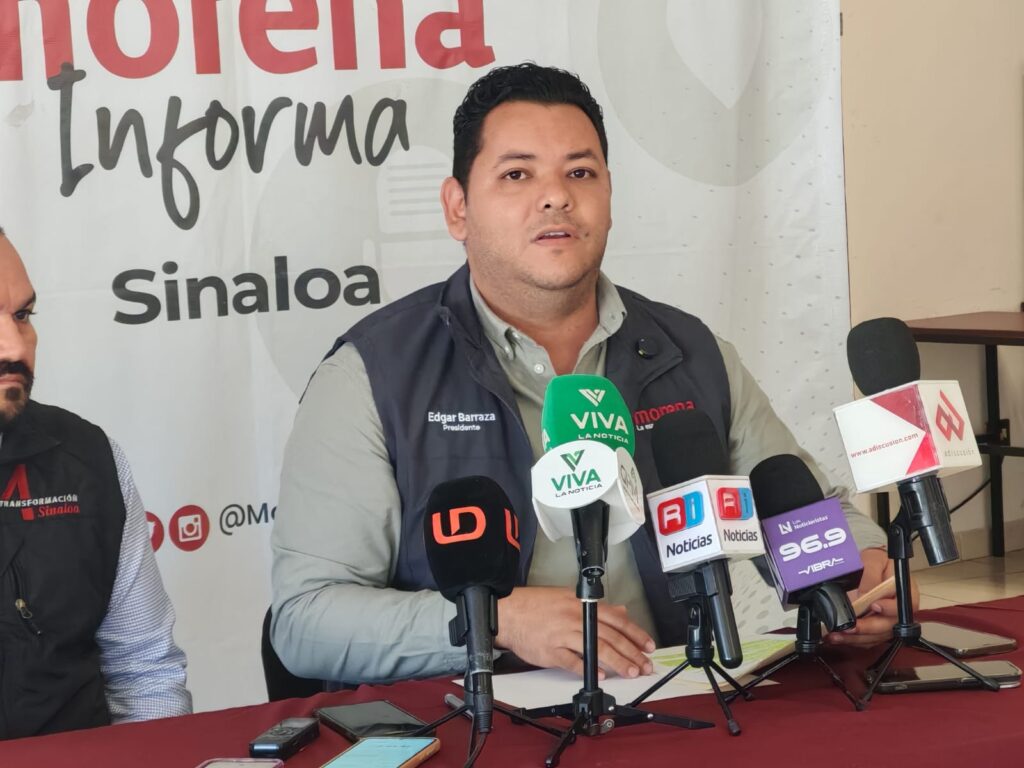 Presidente estatal de Morena, Édgar Barraza Castillo.