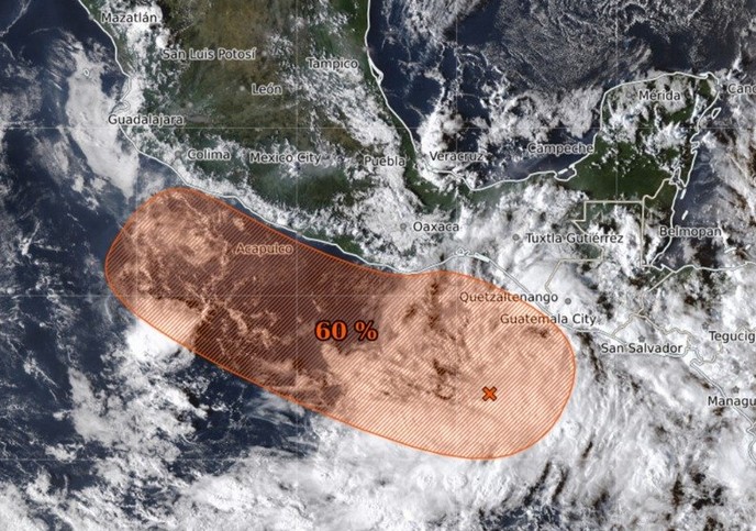 Zona de baja presión eleva su probabilidad ciclónica en el Pacífico: ¿Cuál es su ubicación actual?