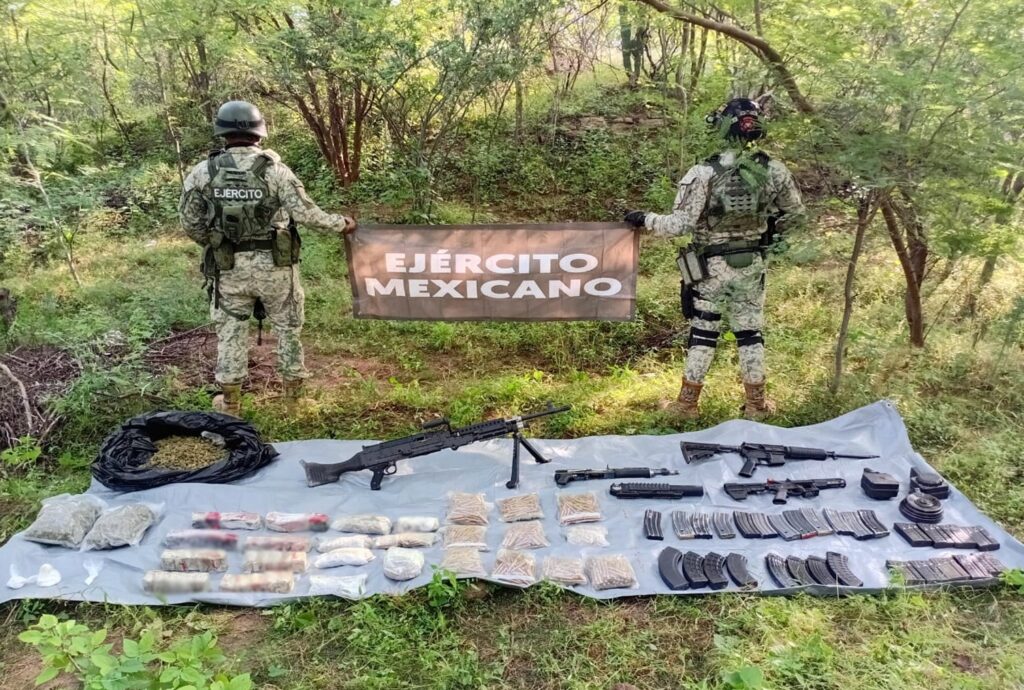 Ejercito mexicano logra varios aseguramientos en Badiraguato