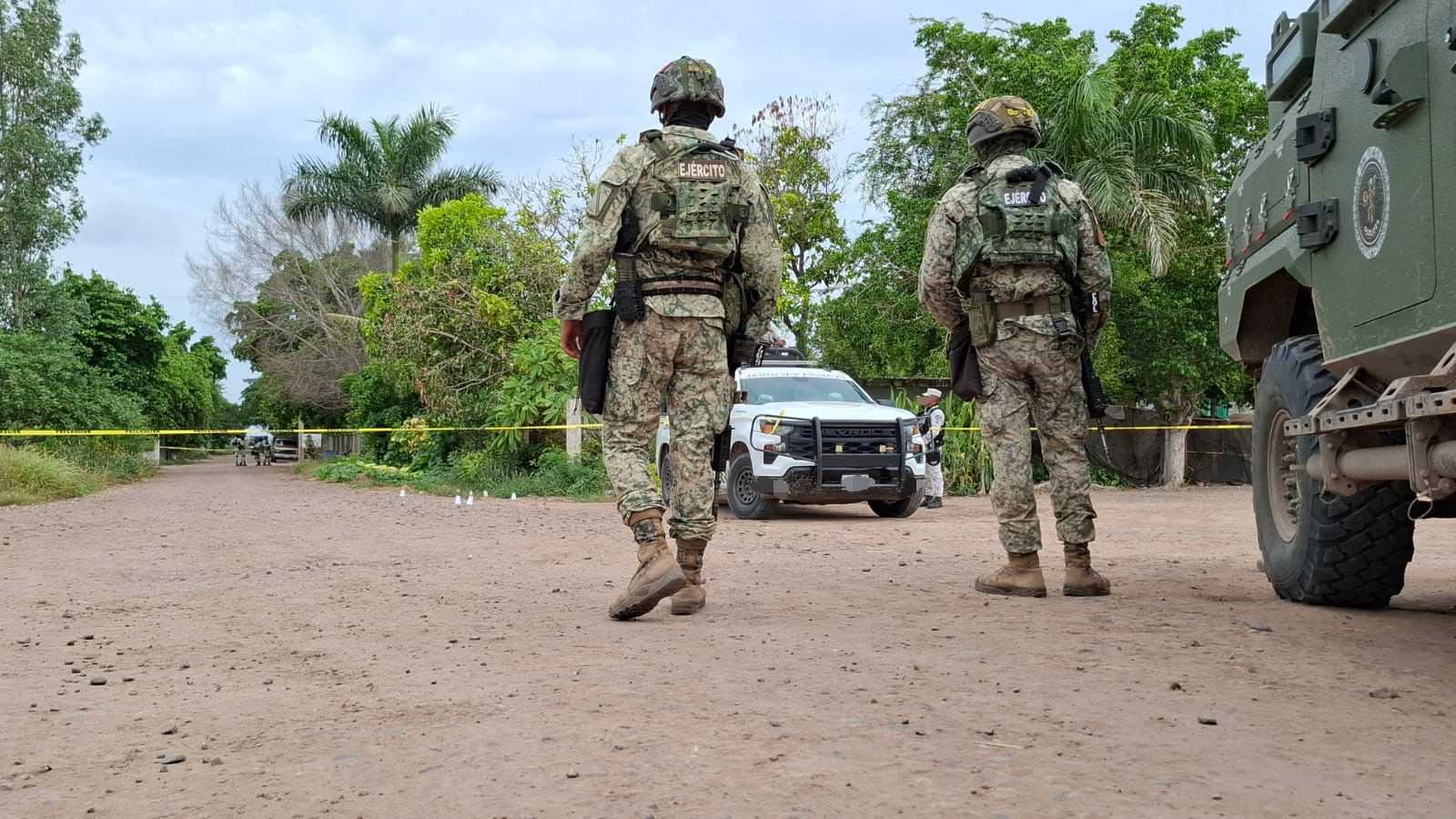 El cuerpo del occiso quedó entre el monte