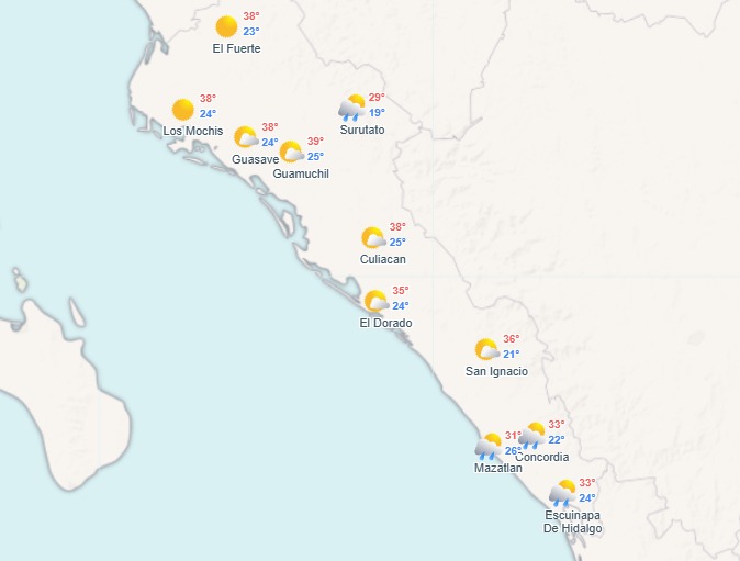 Clima en Sinaloa