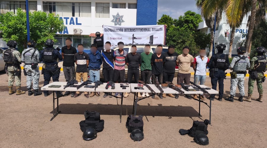 Detenidos durante operativo en Navolato