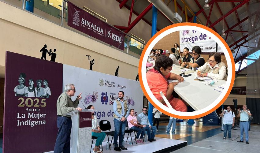 Entrega de tarjetas de la Pensión Mujeres Bienestar
