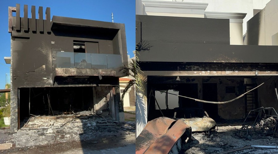 Vandalizan dos viviendas en Culiacán.