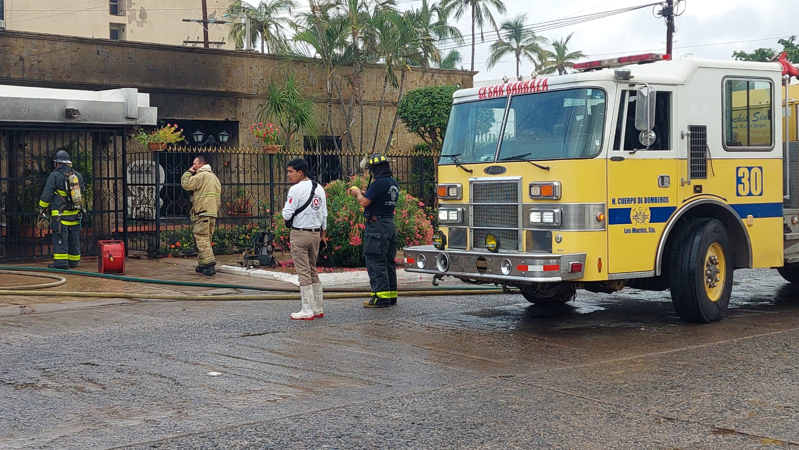 Incendio en casa de Los Mochis