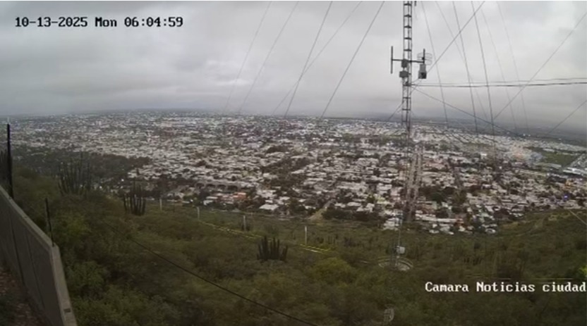 Así captaron las cámaras de Línea Directa las cortinas de lluvia sobre sectores de Los Mochis.