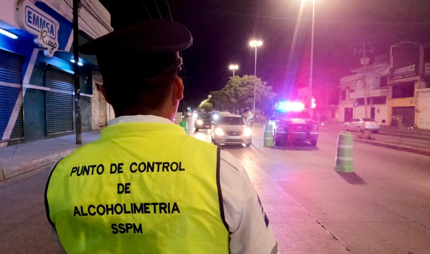Punto de control de alcoholímetro