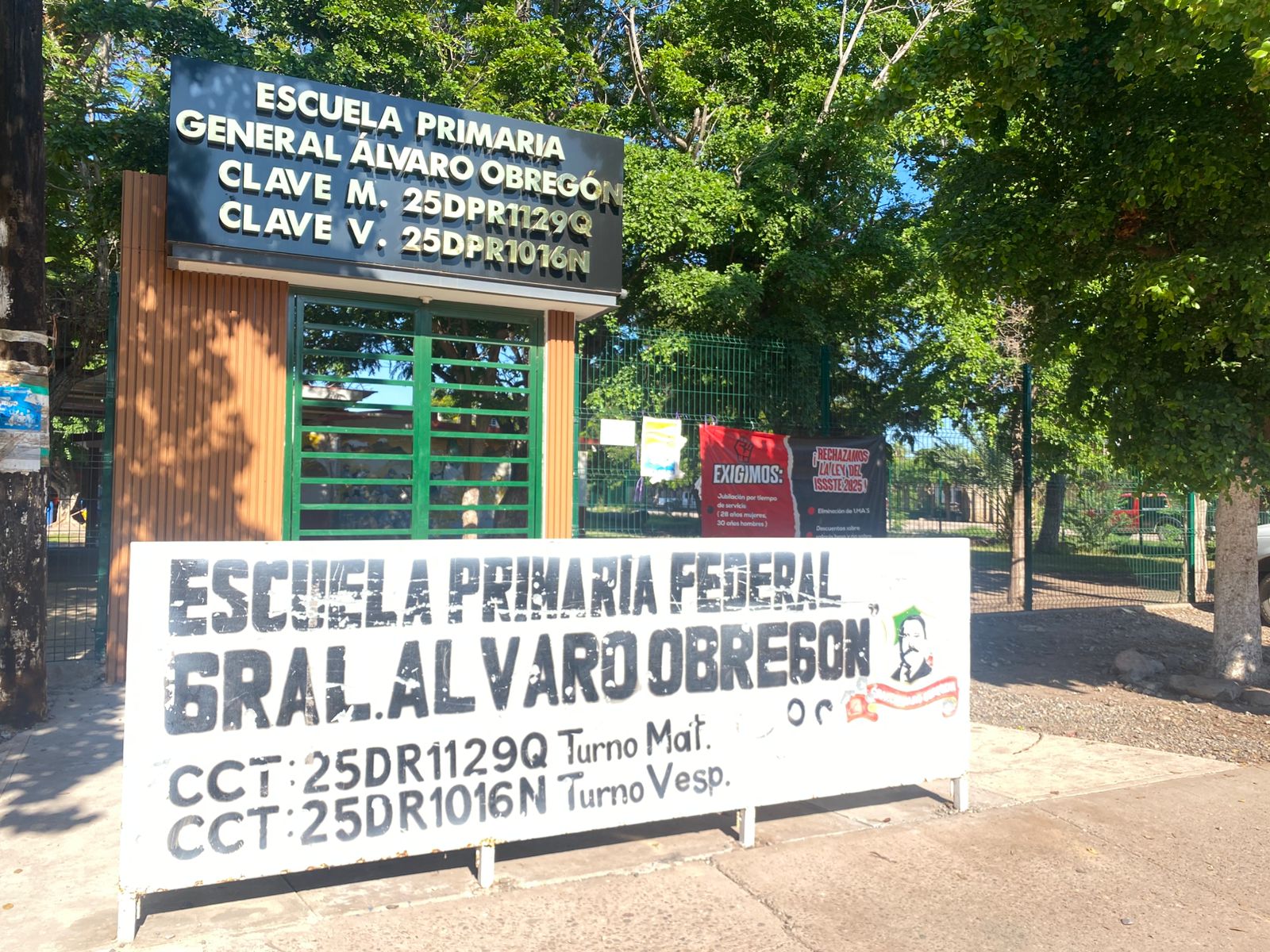 Primaria General Álvaro Obregón, en la comunidad de Compuertas.
