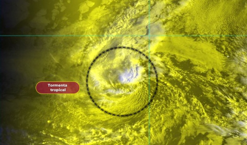 Imagen de la tormenta tropical Octave