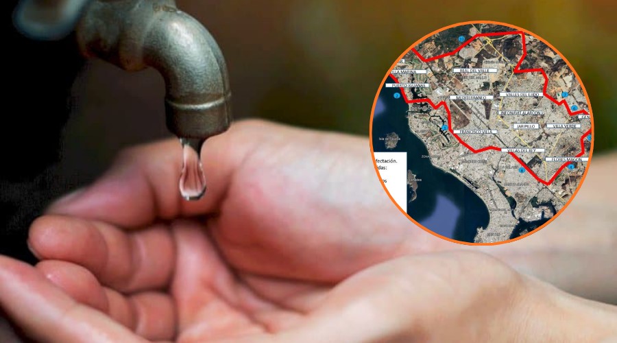Zonas sin agua en Mazatlán