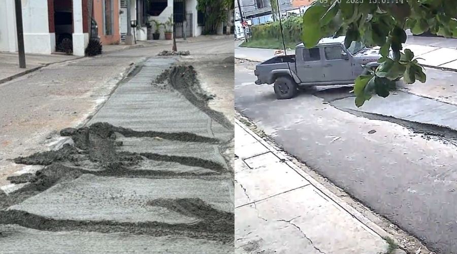 ¡Quedó en video! Conductor daña obra de la Jumapam en Mazatlán
