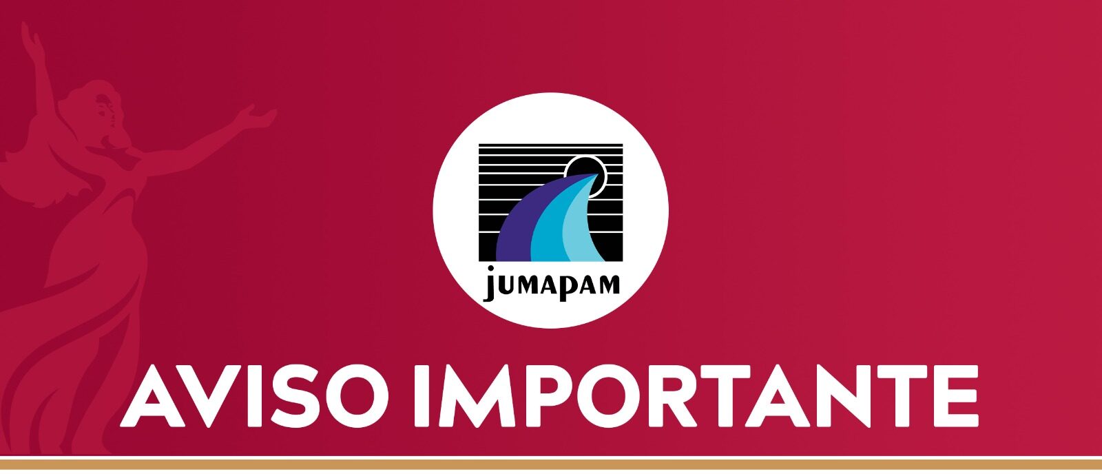 Aviso de suspensión de servicio de agua potable en Mazatlán