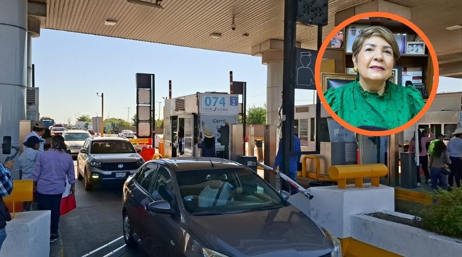 Caseta Cuatro Caminos tomada por productores y la alcaldesa de Guasave