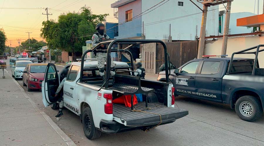 Elementos de la Guardia Nacional e investigadores de la FGE se movilizaron hasta el lugar de los hechos